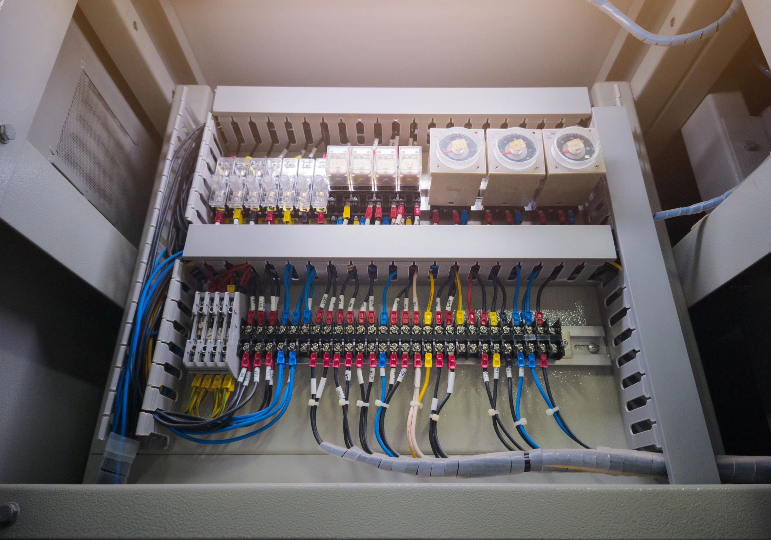 Industrial electrical control panel used as placeholder for battery charger product image